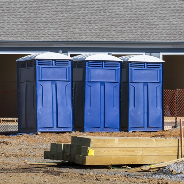 how often are the portable restrooms cleaned and serviced during a rental period in Grosse Pointe Park